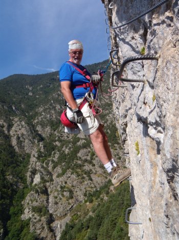 Dario sul 1° pilastro della Via Ferrata (52759 bytes)